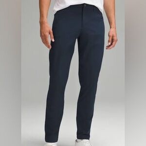 Lululemon ABC 5 Pocket Warpstream Pants Sz 38 /28.5 Navy